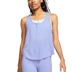 NIKE lilac Henley tank top